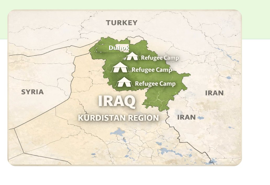 iraq map duhok